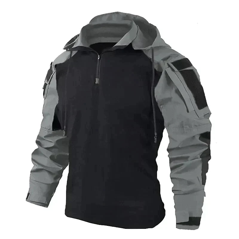 Men’s Long Sleeve Shirt with Hood