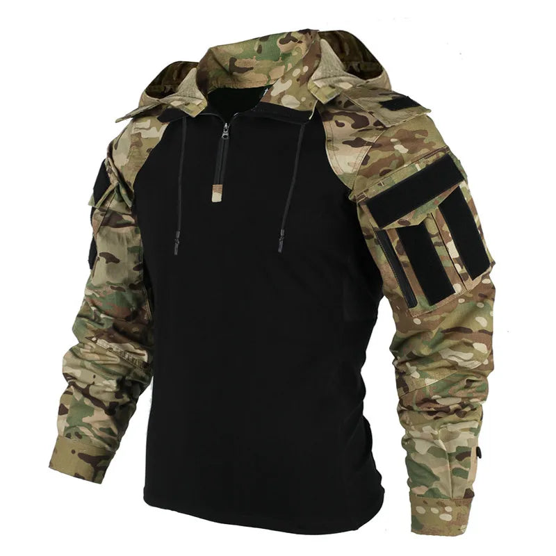 Men’s Long Sleeve Shirt with Hood
