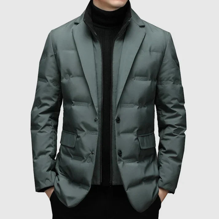 Men’s Quilted Jacket with Double Closure