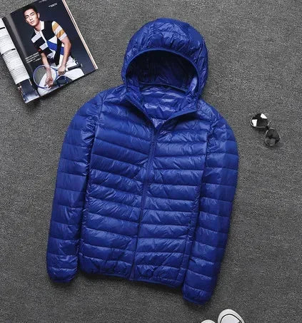 Men’s Quilted Puffer Jacket with Hood