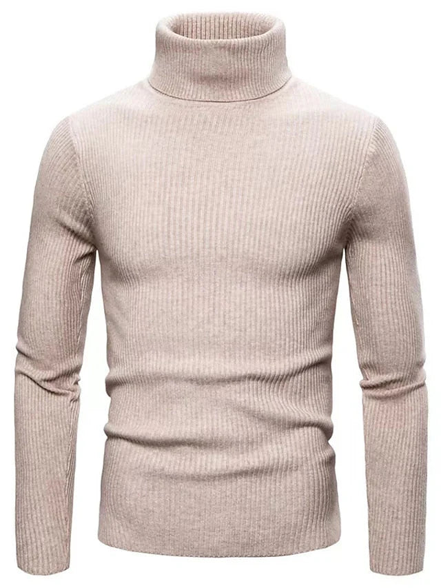 Men’s Ribbed Turtleneck Sweater