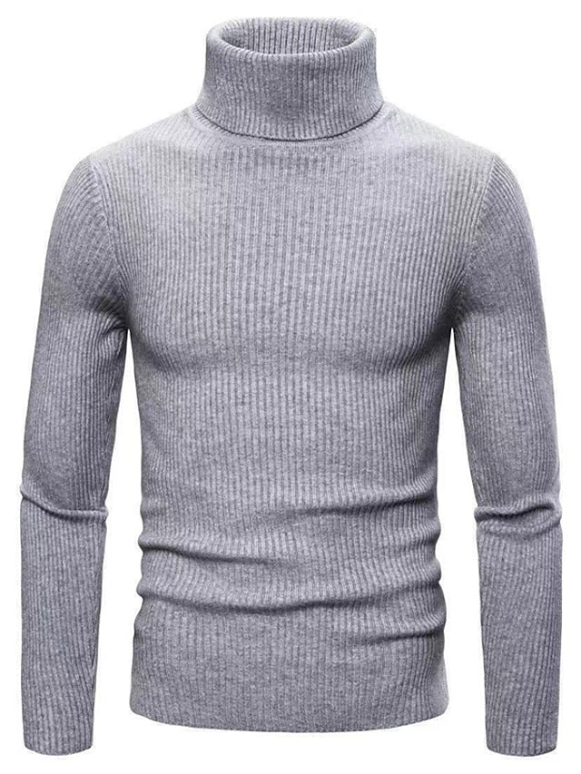Men’s Ribbed Turtleneck Sweater