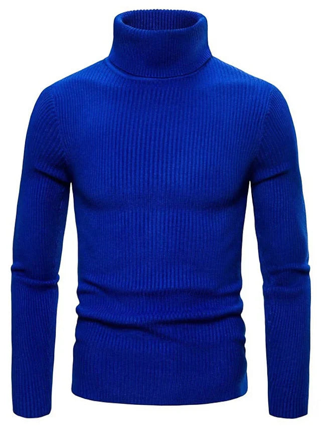 Men’s Ribbed Turtleneck Sweater