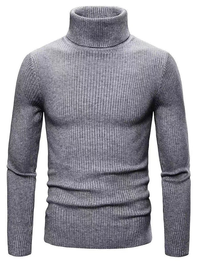 Men’s Ribbed Turtleneck Sweater