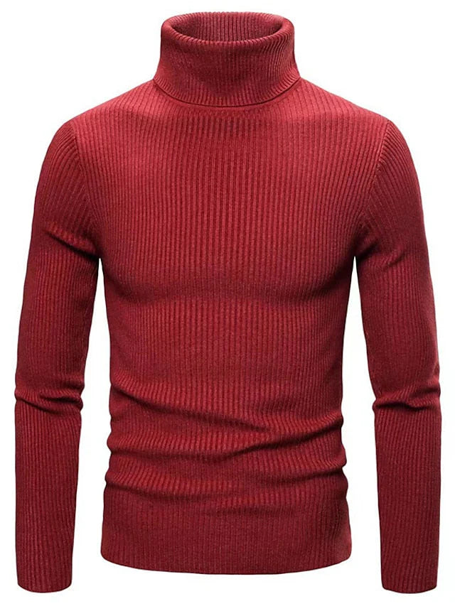 Men’s Ribbed Turtleneck Sweater