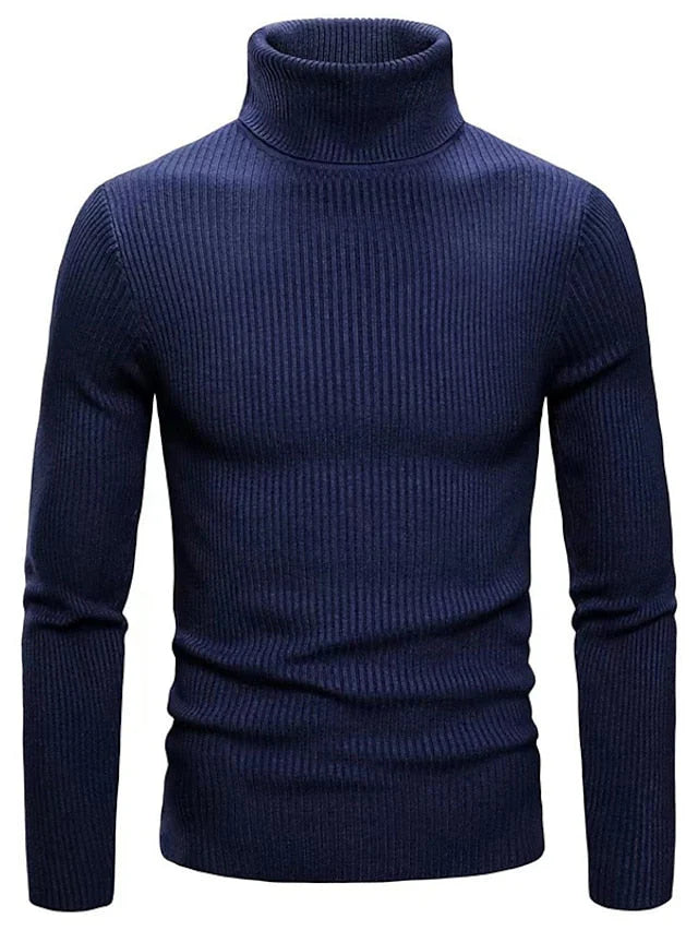Men’s Ribbed Turtleneck Sweater