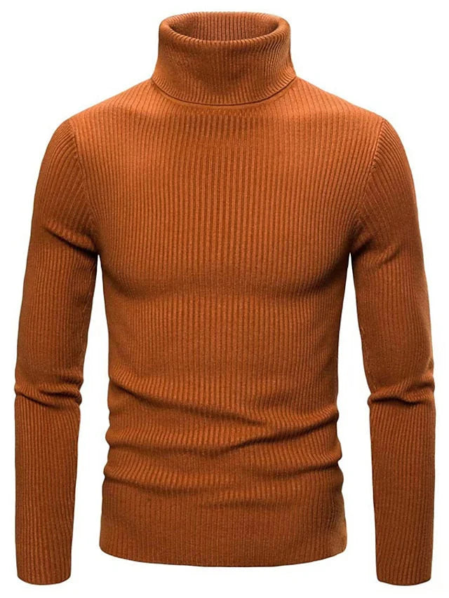 Men’s Ribbed Turtleneck Sweater