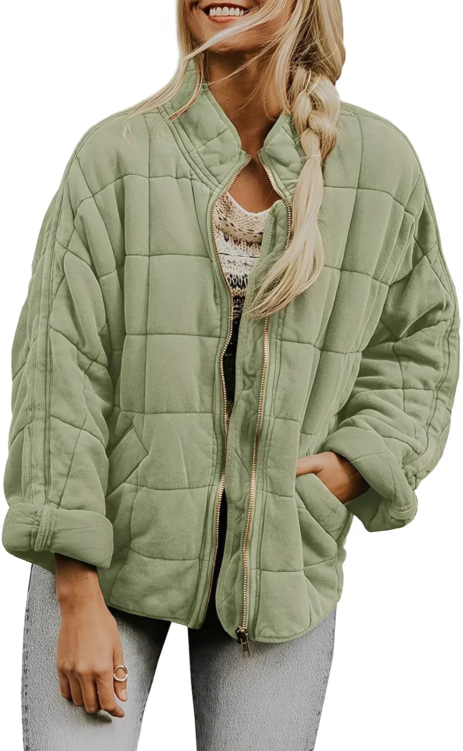Quilted Women’s Jacket with Pockets