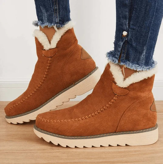 Women’s Ankle Boots with Decorative Stitching