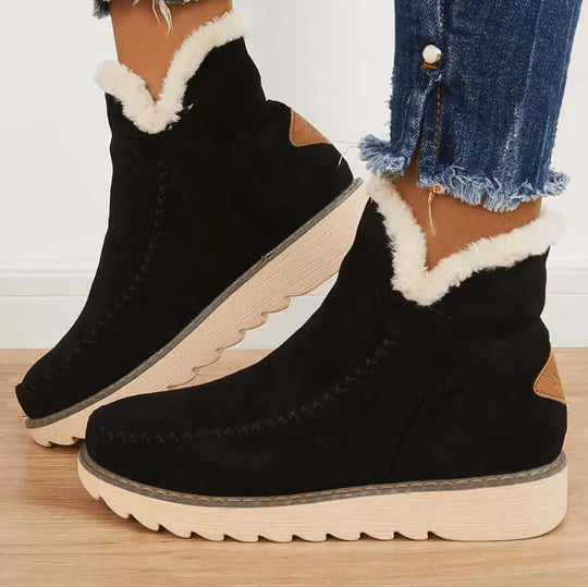 Women’s Ankle Boots with Decorative Stitching