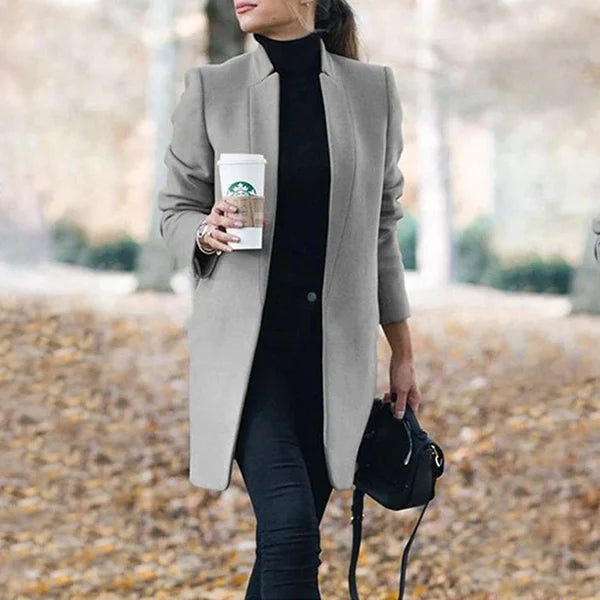 Women’s Blazer with Stand-Up Collar