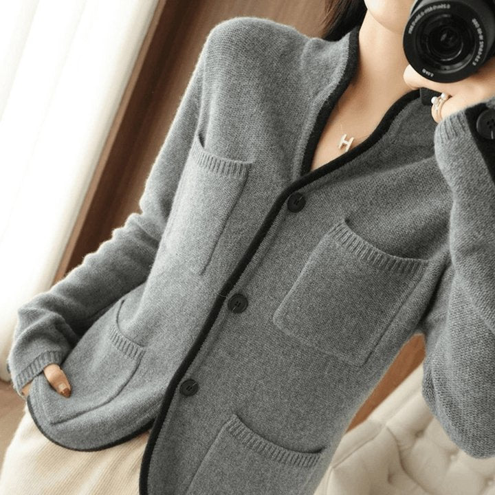 Women’s Cardigan with Buttons and Pockets