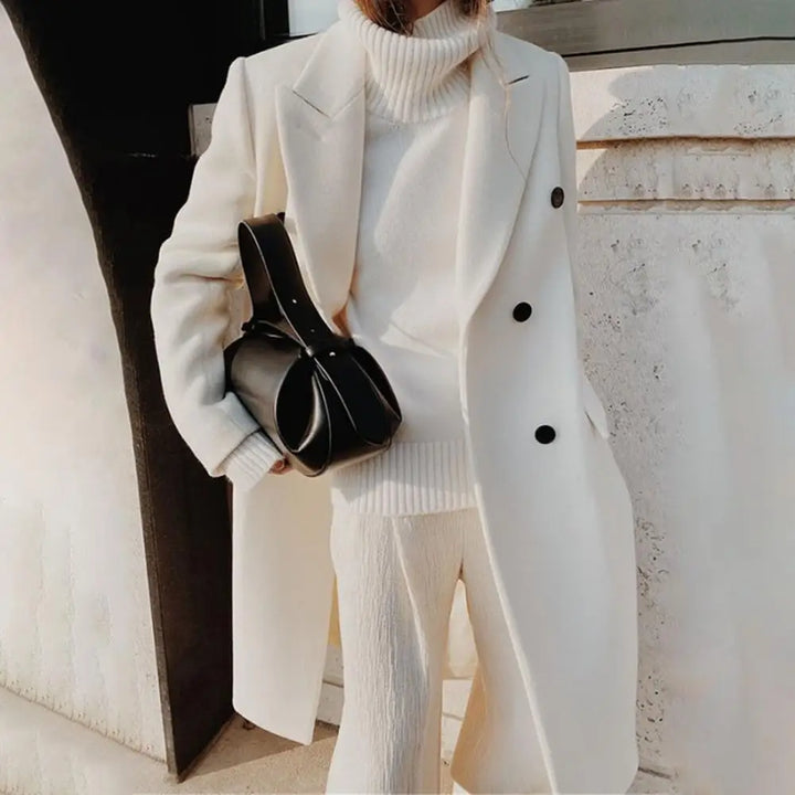 Women’s Coat with Notched Collar