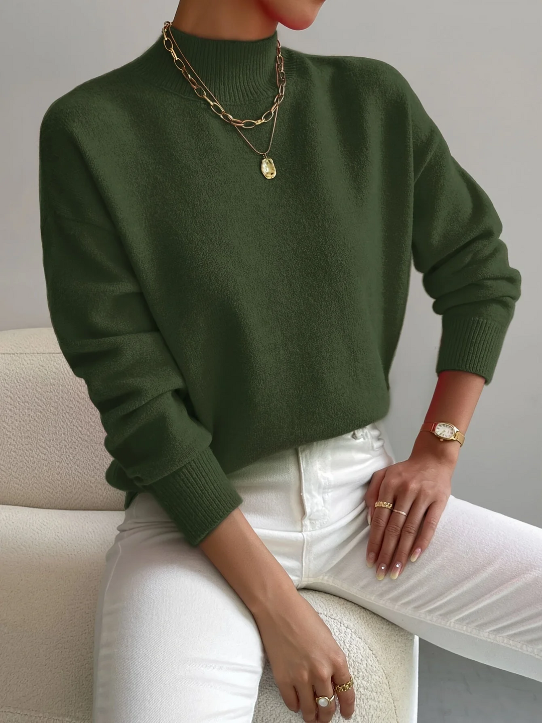Women’s High-Neck Sweater