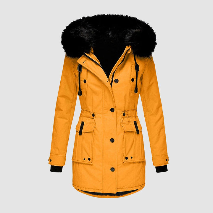 Women’s Jacket with Faux Fur Hood