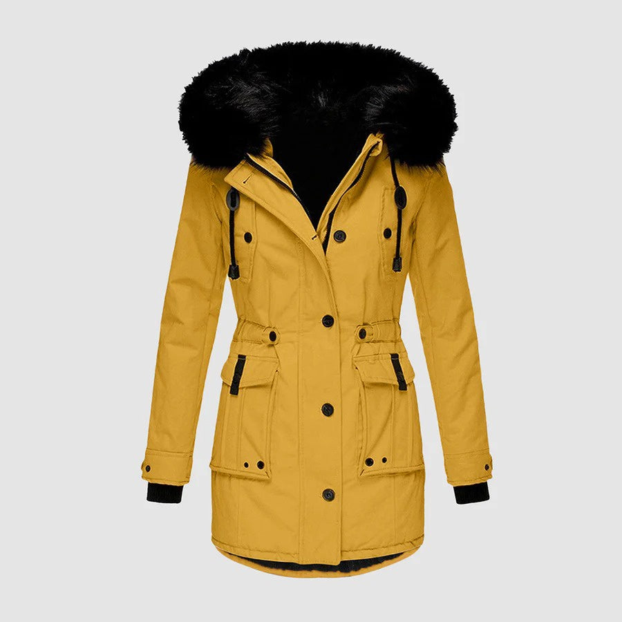 Women’s Jacket with Faux Fur Hood