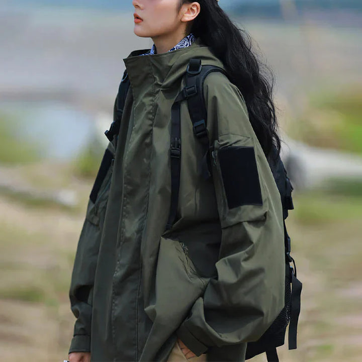 Women’s Jacket with Hood and Pockets