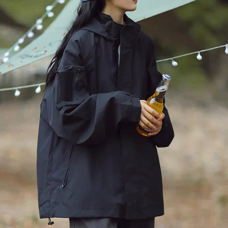 Women’s Jacket with Hood and Pockets