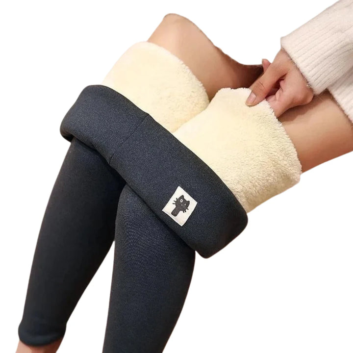 Women’s Leggings with High Waist and Textured Lining