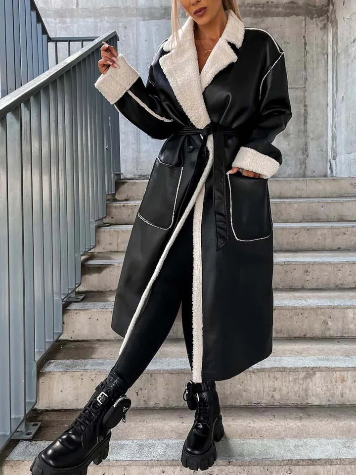 Women’s Long Coat with Belt