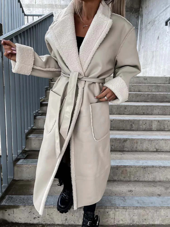 Women’s Long Coat with Belt