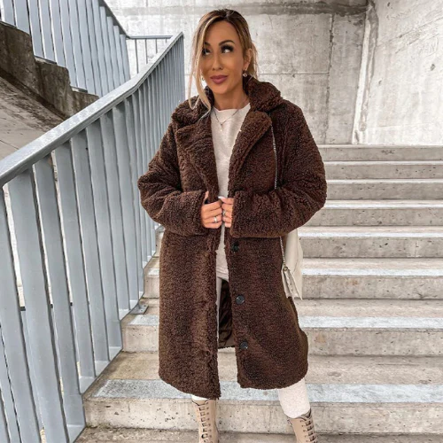 Women’s Long Fluffy Coat