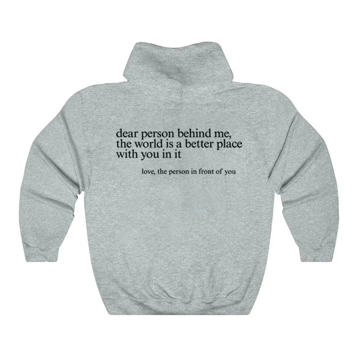 Women’s Long-Sleeve Hoodie with Printed Back