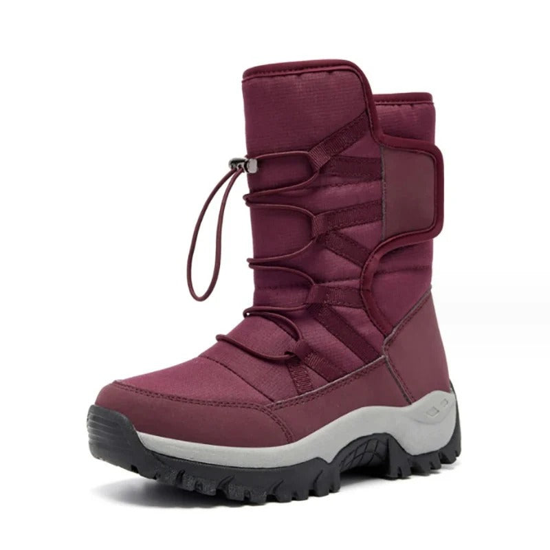 Women’s Mid-Calf Boots with Bungee Laces