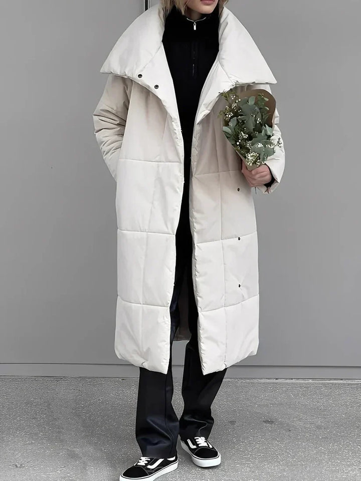 Women’s Puffer Jacket with Tie Belt