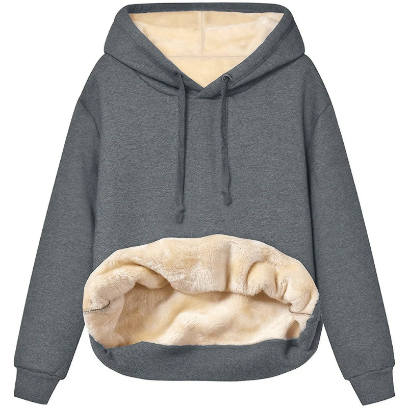 Women’s Pullover Hoodie with Plush Lining