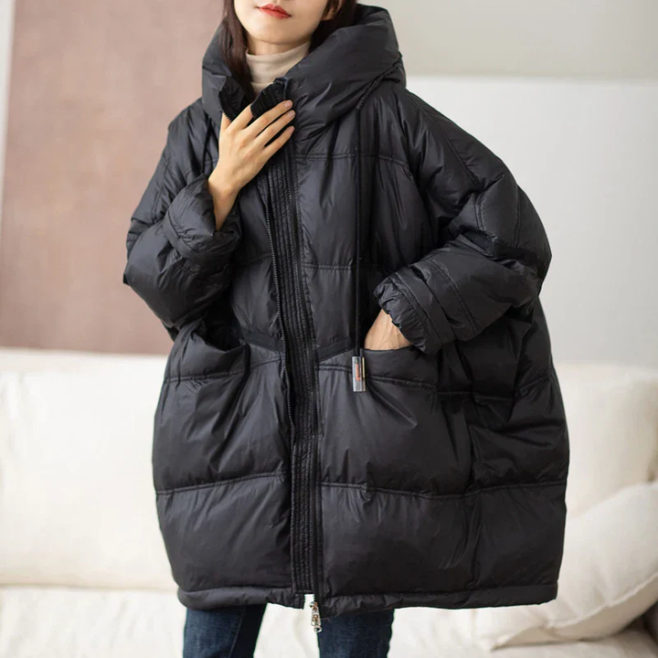 Women’s Quilted Puffer Jacket with Hood