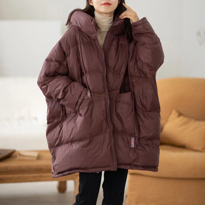 Women’s Quilted Puffer Jacket with Hood