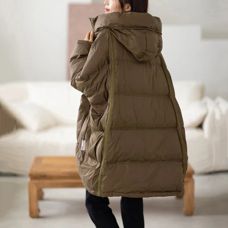 Women’s Quilted Puffer Jacket with Hood