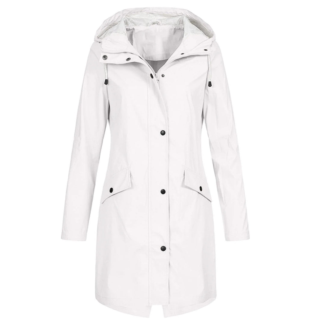 Women’s Raincoat with Hood and Pockets