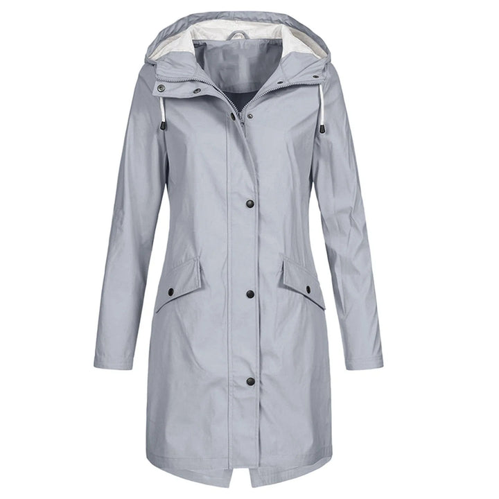 Women’s Raincoat with Hood and Pockets