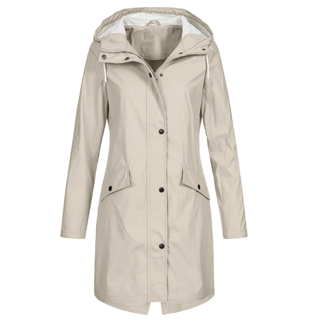 Women’s Raincoat with Hood and Pockets