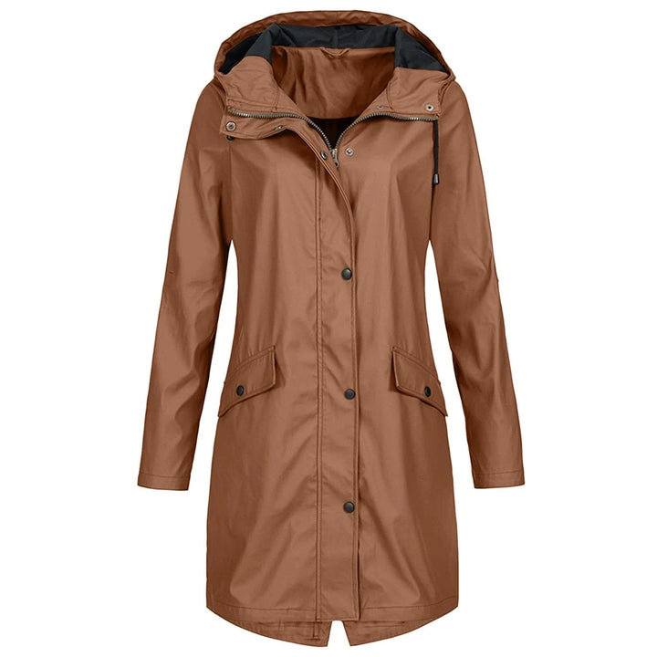 Women’s Raincoat with Hood and Pockets