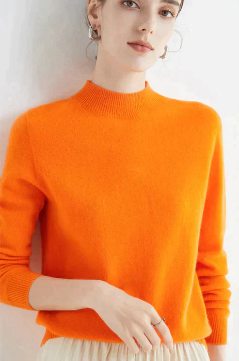 Women’s Ribbed Mock-Neck Sweater