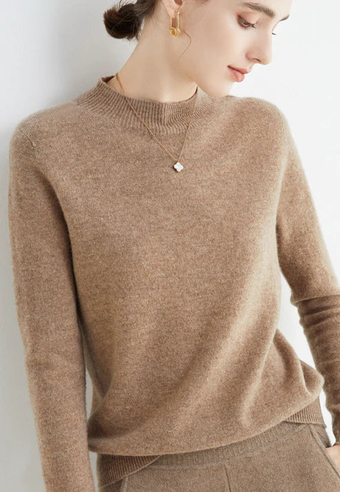 Women’s Ribbed Mock-Neck Sweater
