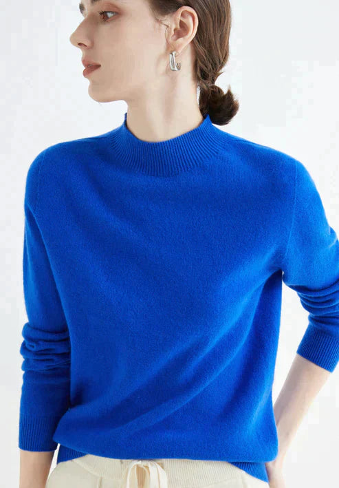 Women’s Ribbed Mock-Neck Sweater