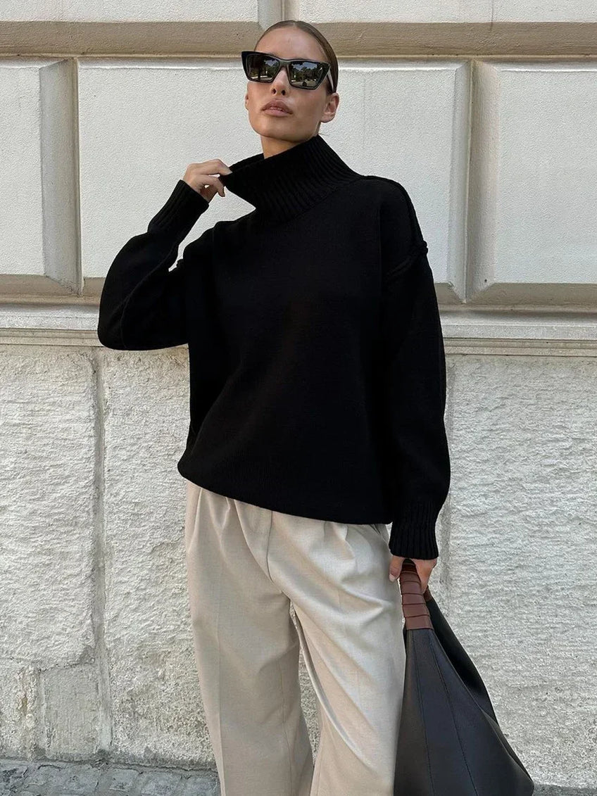 Women’s Ribbed Turtleneck Sweater