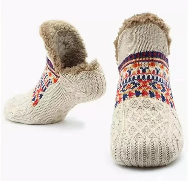 Women’s Slipper Socks with Textured Knit