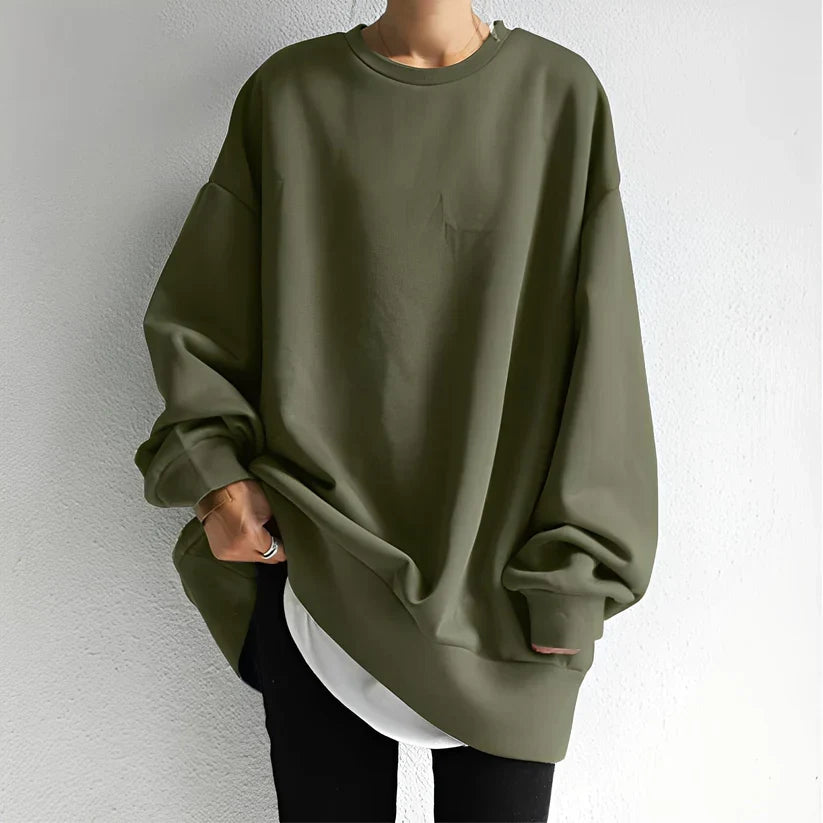 Women’s Sweater with Dropped Shoulder Seams