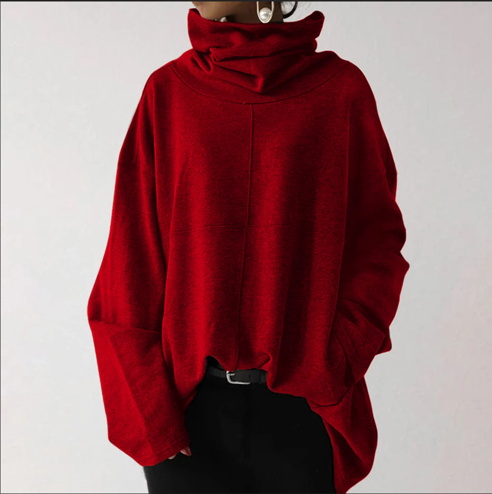 Women’s Sweater with High Collar