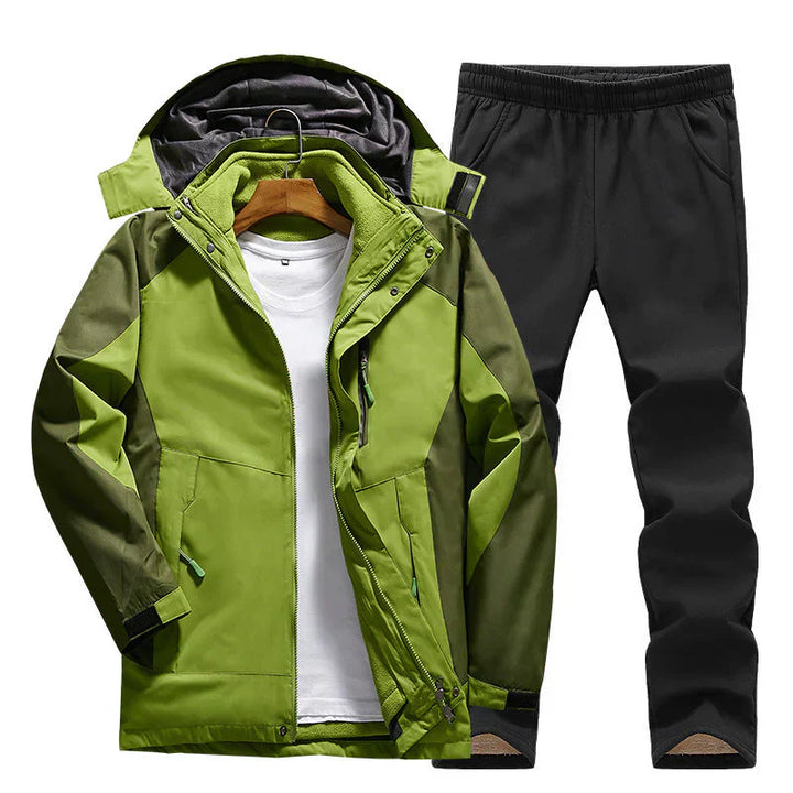 Women’s Three-Piece Set with Hooded Jacket and Pants