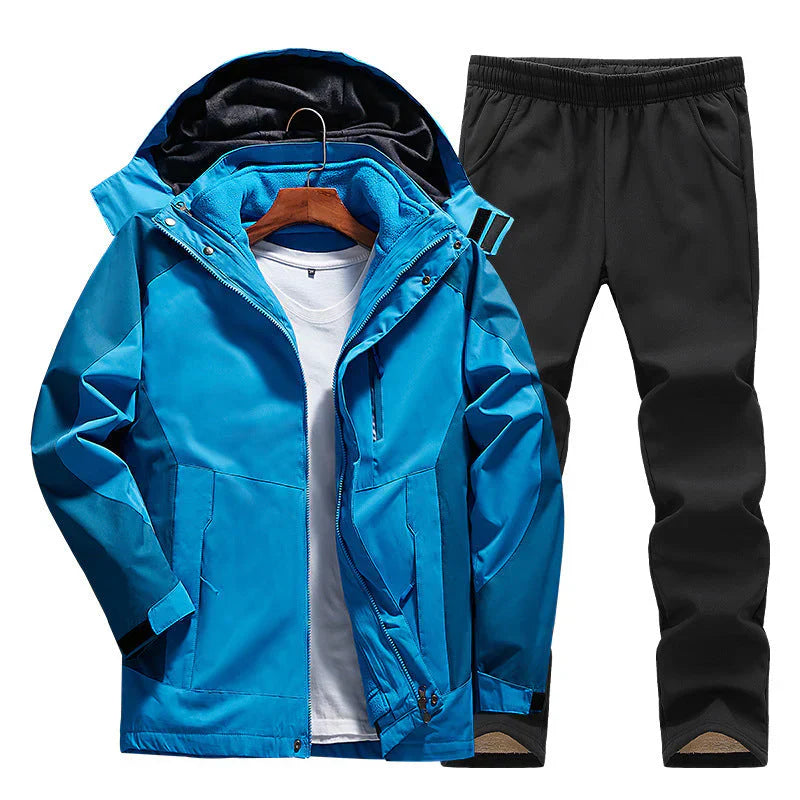 Women’s Three-Piece Set with Hooded Jacket and Pants