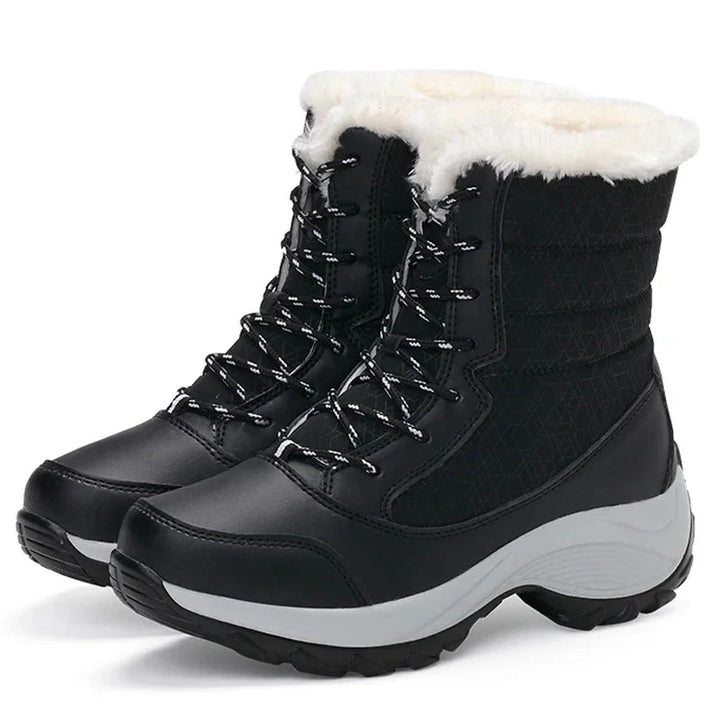 Women’s Wedge Boots with Faux-Fur Lining