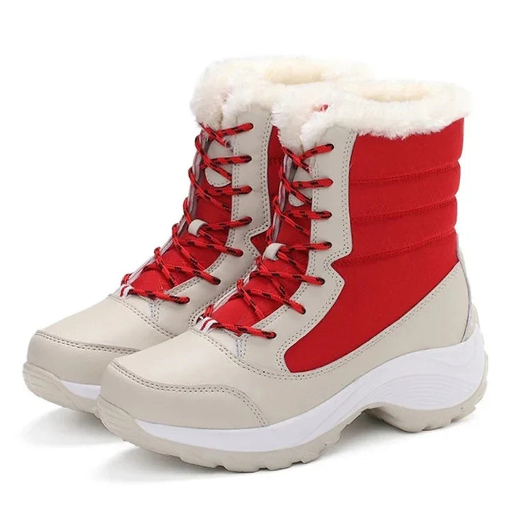Women’s Wedge Boots with Faux-Fur Lining