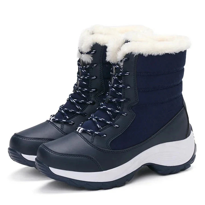 Women’s Wedge Boots with Faux-Fur Lining