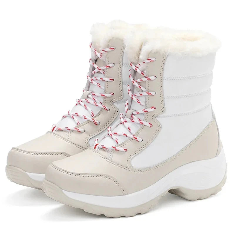 Women’s Wedge Boots with Faux-Fur Lining